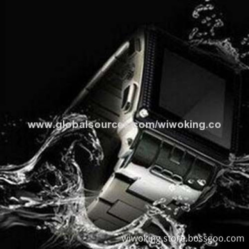 Waterproof 8m Depth Metal Watch Phone, Smartphone Design, Sized 60 x 48.5 x 15.5mm